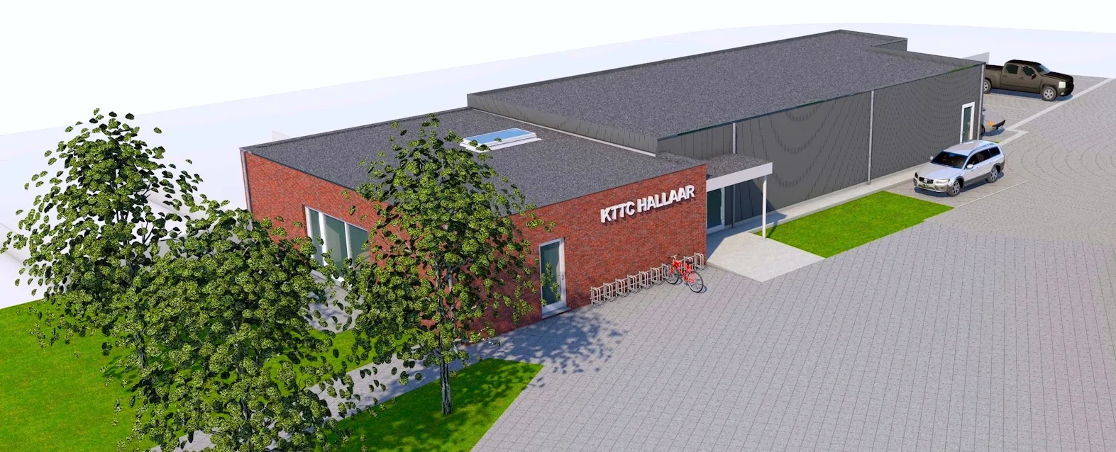 Ontwerp van het nieuwe clublokaal aan de Leopoldlei